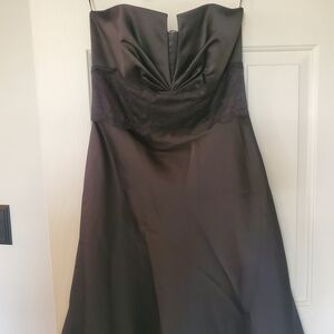 Elegant Strapless Black Dress